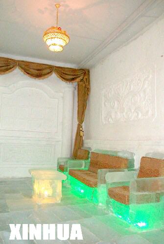 哈尔滨建成冰雪旅馆 12日正式开门迎客(组图)