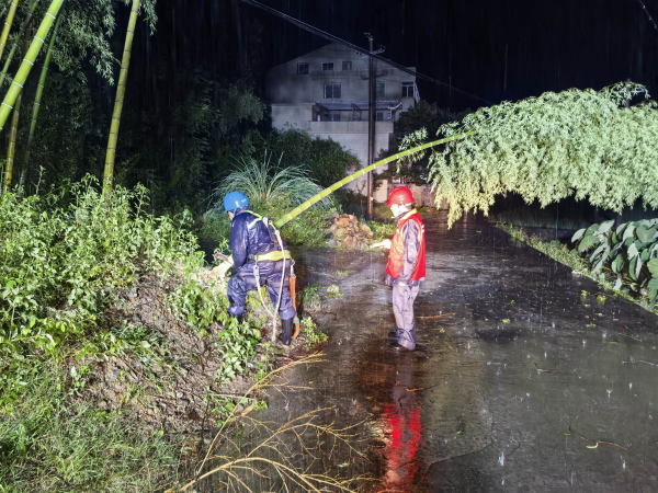 逆行风雨抢修忙 全力以赴送光明